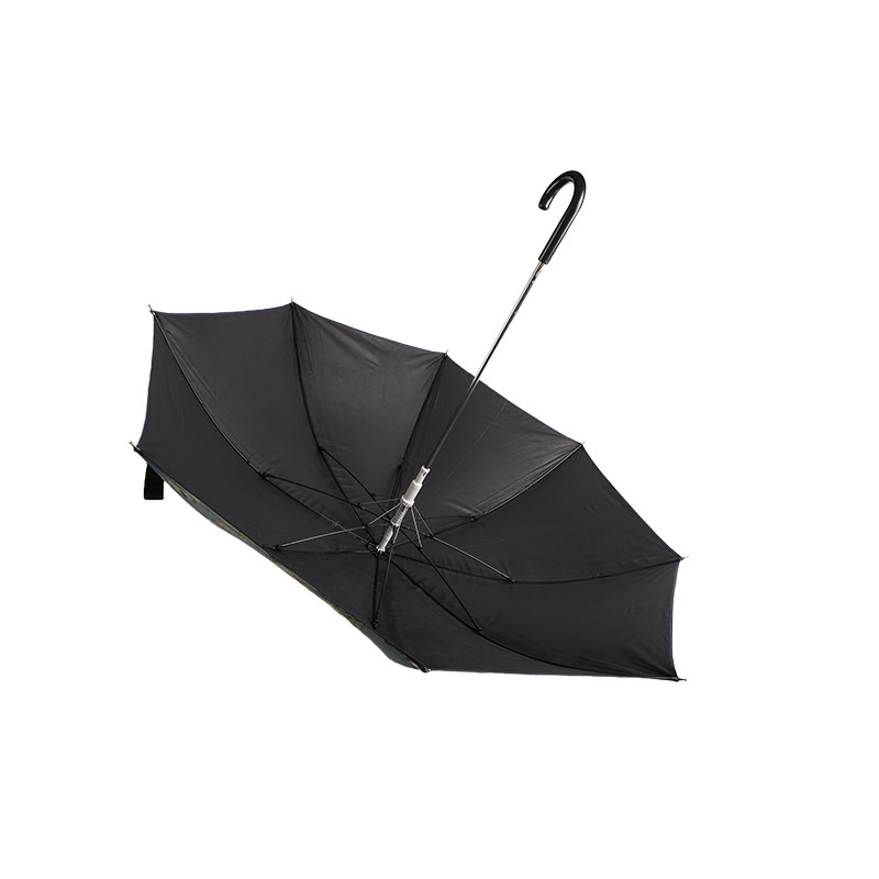 Pictura de peisaj imprimare Pongee Cu umbrelă dreaptă acoperită negru-0E6B0080
