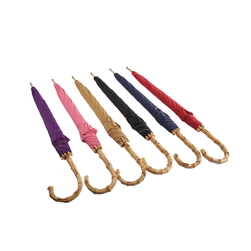 Pongee întunecat rezistent la vânt, umbrelă dreaptă dublu strat-0E6B0159