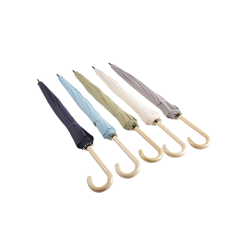 Umbrelă ușoară în stil britanic Pongee Straight-0E6B0259