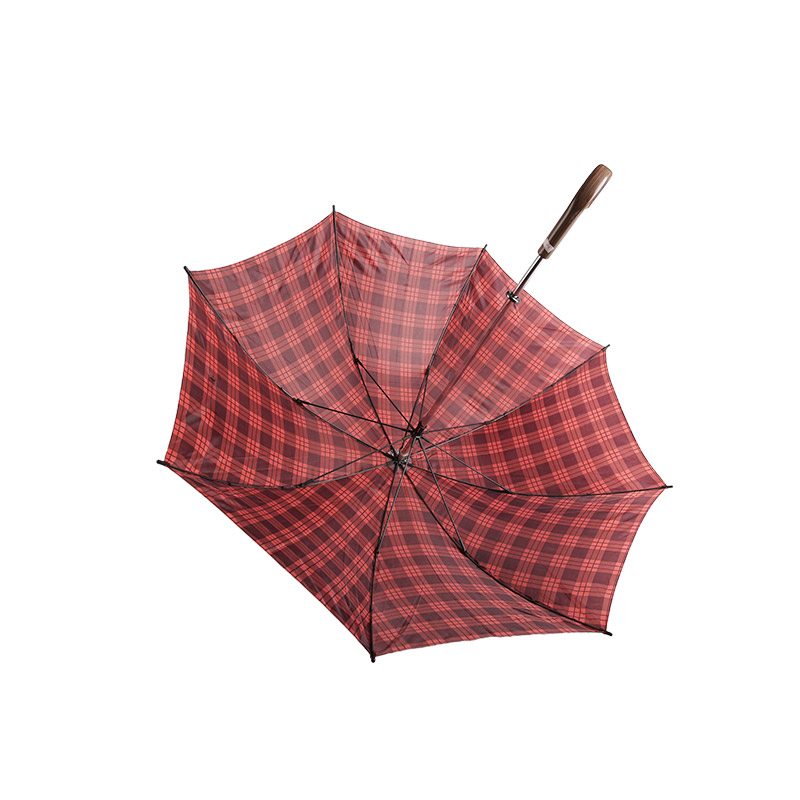 Red Carid Student Spirit Poliester Umbrelă dreaptă-0E6B0329