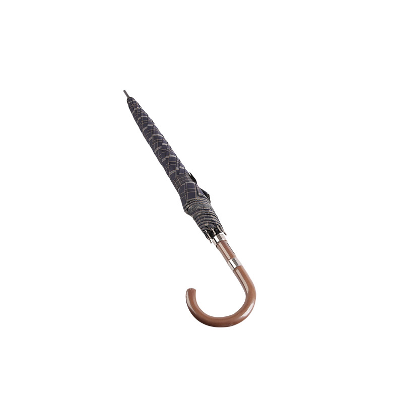 Ușoară și potrivită pentru bărbați Pongee Straight umbrella-0E6B0362