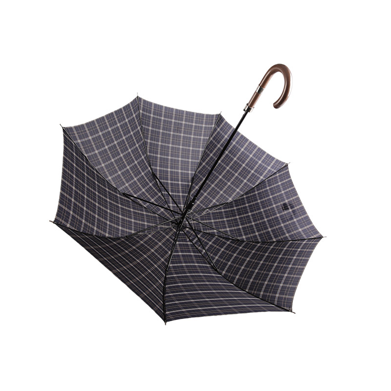 Ușoară și potrivită pentru bărbați Pongee Straight umbrella-0E6B0362