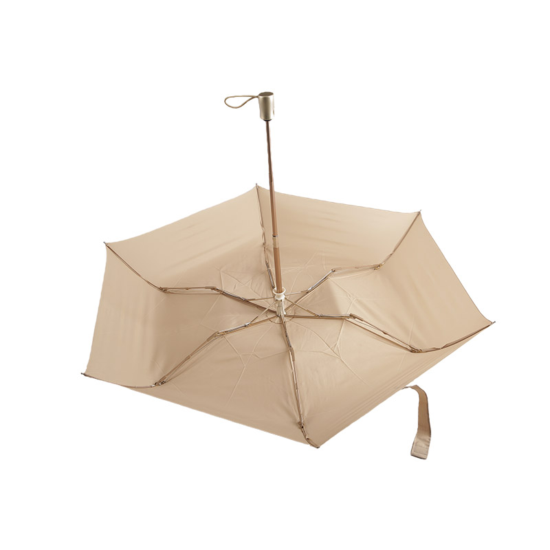 Abricot Atmosphere Pongee Umbrelă triplă-0E6B0465