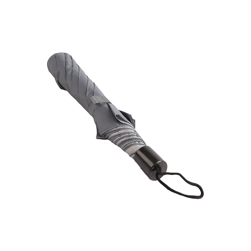 Umbrelă dublă din metal argintiu pur simplu-0E6B0782